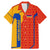 Armenia Flag-Inspired Family Matching Mermaid Dress and Hawaiian Shirt with Ornamental Cross and Geometric Pattern Design - Wonder Print Shop