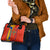 Armenia Flag-Inspired Shoulder Handbag with Ornamental Cross and Geometric Pattern Design - Wonder Print Shop