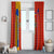 Armenia Flag-Inspired Window Curtain with Ornamental Cross and Geometric Pattern Design - Wonder Print Shop