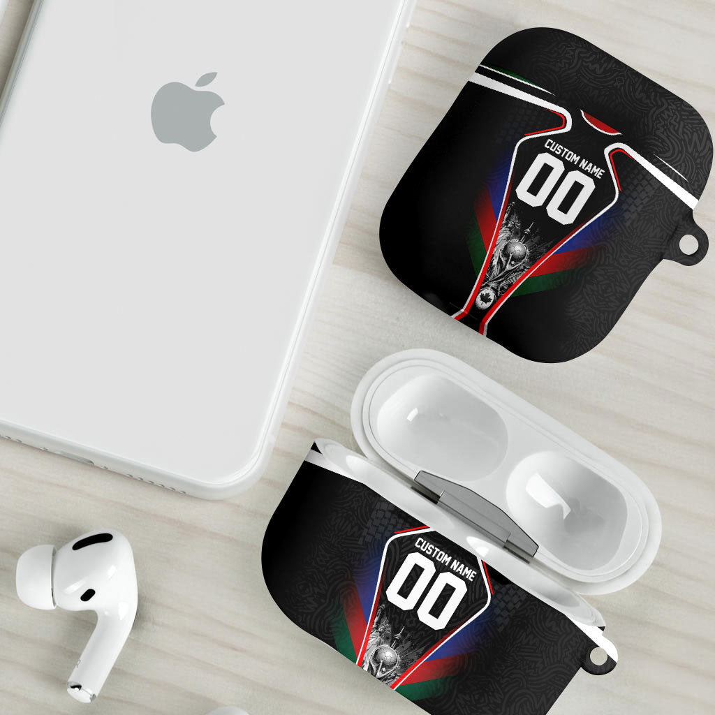 Personalized World Football 2026 Host Nations AirPods Case USA Canada Mexico Soccer Trophy