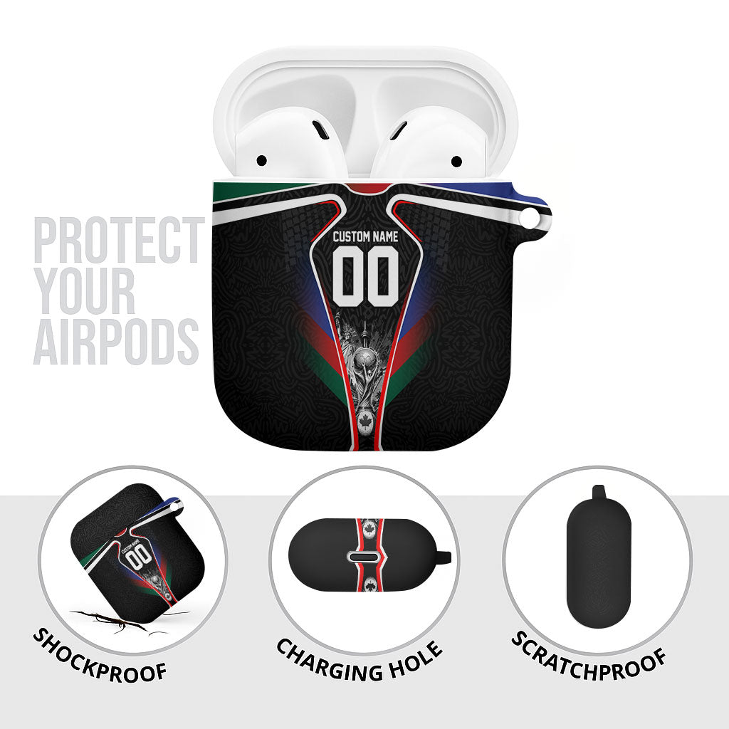 Personalized World Football 2026 Host Nations AirPods Case USA Canada Mexico Soccer Trophy