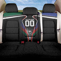 Personalized World Football 2026 Host Nations Back Car Seat Cover USA Canada Mexico Soccer Trophy
