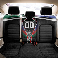 Personalized World Football 2026 Host Nations Back Car Seat Cover USA Canada Mexico Soccer Trophy
