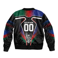 Personalized World Football 2026 Host Nations Bomber Jacket USA Canada Mexico Soccer Trophy