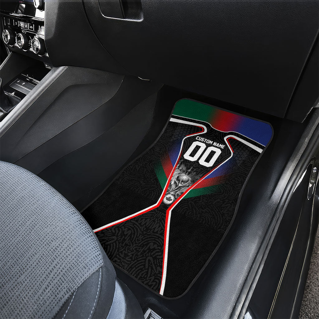 Personalized World Football 2026 Host Nations Car Mats USA Canada Mexico Soccer Trophy