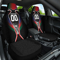 Personalized World Football 2026 Host Nations Car Seat Cover USA Canada Mexico Soccer Trophy