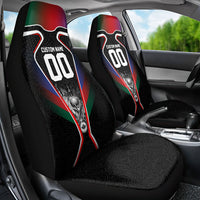 Personalized World Football 2026 Host Nations Car Seat Cover USA Canada Mexico Soccer Trophy
