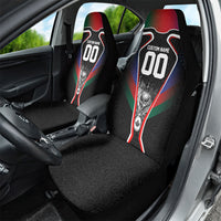 Personalized World Football 2026 Host Nations Car Seat Cover USA Canada Mexico Soccer Trophy