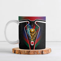 Personalized World Football 2026 Host Nations Ceramic Mug USA Canada Mexico Soccer Trophy