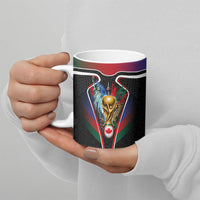 Personalized World Football 2026 Host Nations Ceramic Mug USA Canada Mexico Soccer Trophy