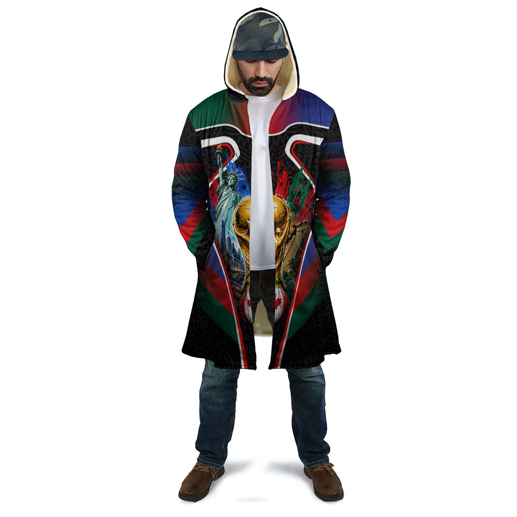 Personalized World Football 2026 Host Nations Cloak USA Canada Mexico Soccer Trophy