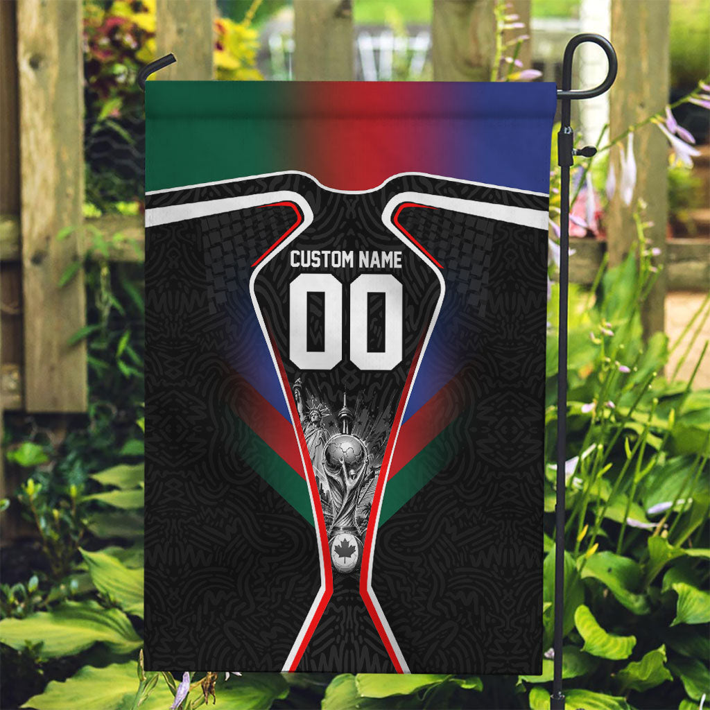 Personalized World Football 2026 Host Nations Garden Flag USA Canada Mexico Soccer Trophy
