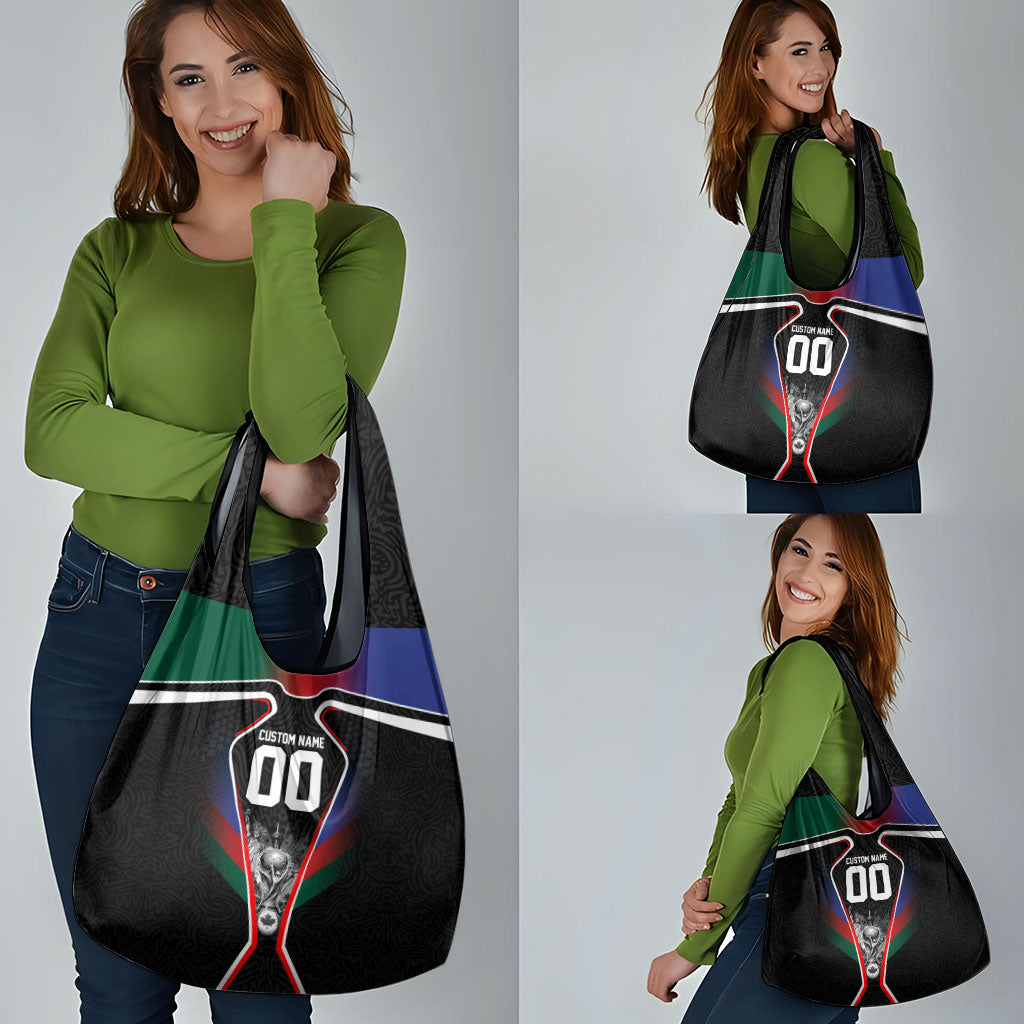 Personalized World Football 2026 Host Nations Grocery Bag USA Canada Mexico Soccer Trophy