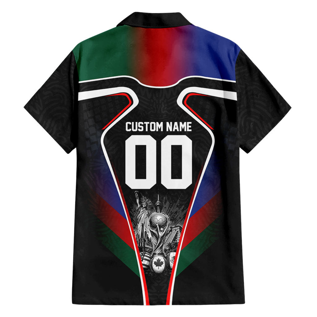 Personalized World Football 2026 Host Nations Hawaiian Shirt USA Canada Mexico Soccer Trophy