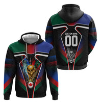 Personalized World Football 2026 Host Nations Hoodie USA Canada Mexico Soccer Trophy