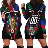 Personalized World Football 2026 Host Nations Hoodie Dress USA Canada Mexico Soccer Trophy