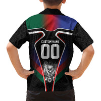 Personalized World Football 2026 Host Nations Kid Hawaiian Shirt USA Canada Mexico Soccer Trophy