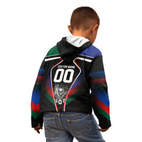 Personalized World Football 2026 Host Nations Kid Hoodie USA Canada Mexico Soccer Trophy