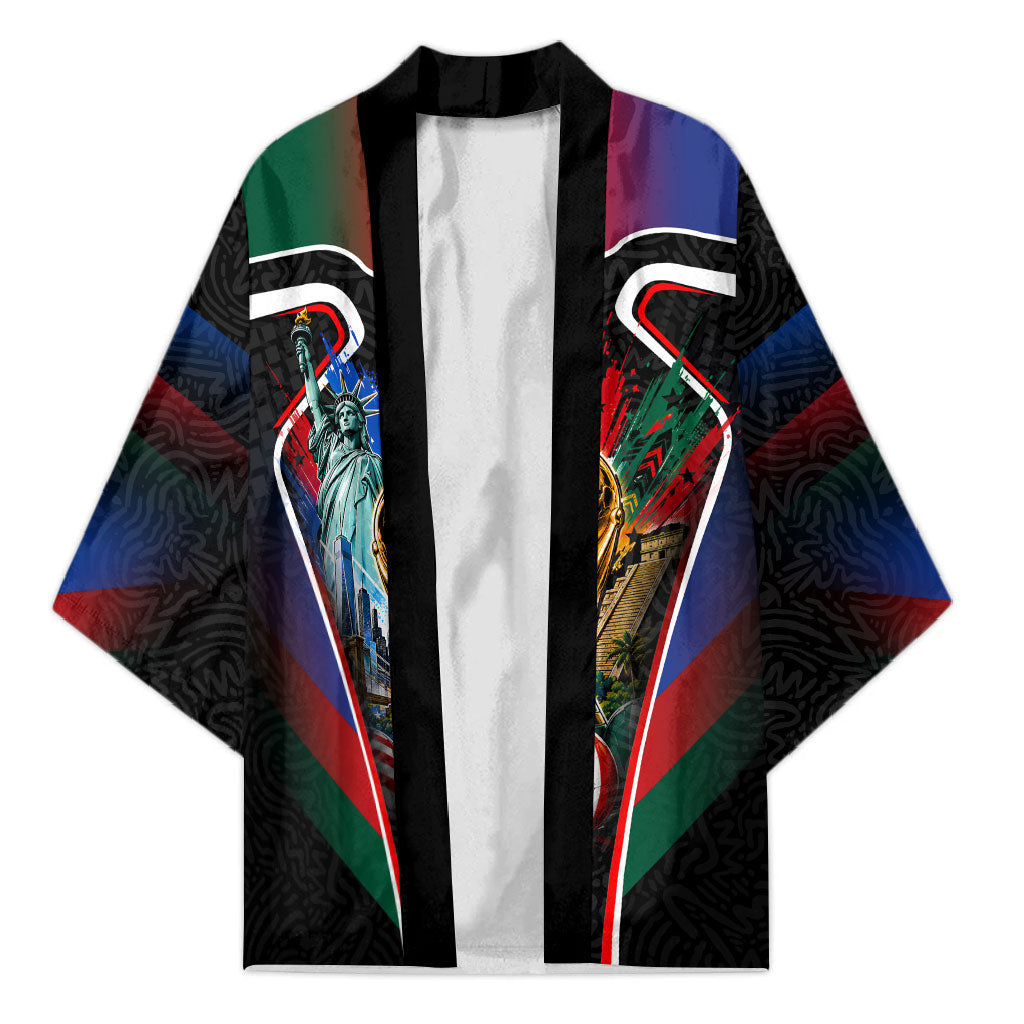 Personalized World Football 2026 Host Nations Kimono USA Canada Mexico Soccer Trophy