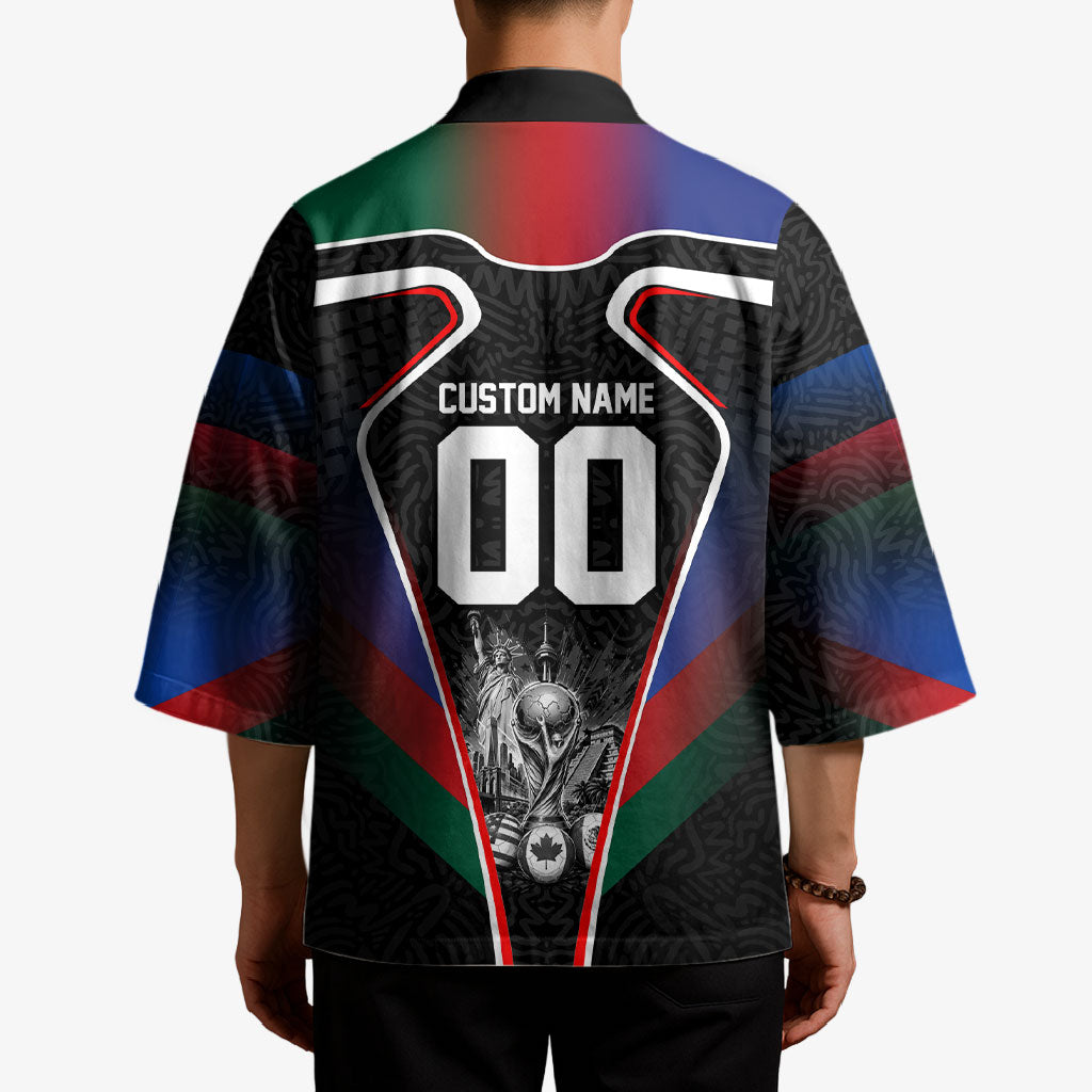 Personalized World Football 2026 Host Nations Kimono USA Canada Mexico Soccer Trophy