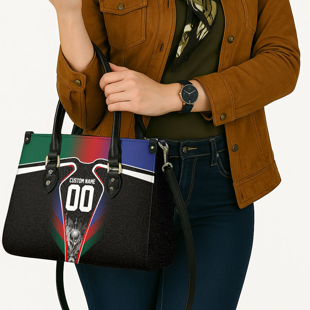 Personalized World Football 2026 Host Nations Leather Bag USA Canada Mexico Soccer Trophy