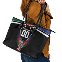 Personalized World Football 2026 Host Nations Leather Tote Bag USA Canada Mexico Soccer Trophy