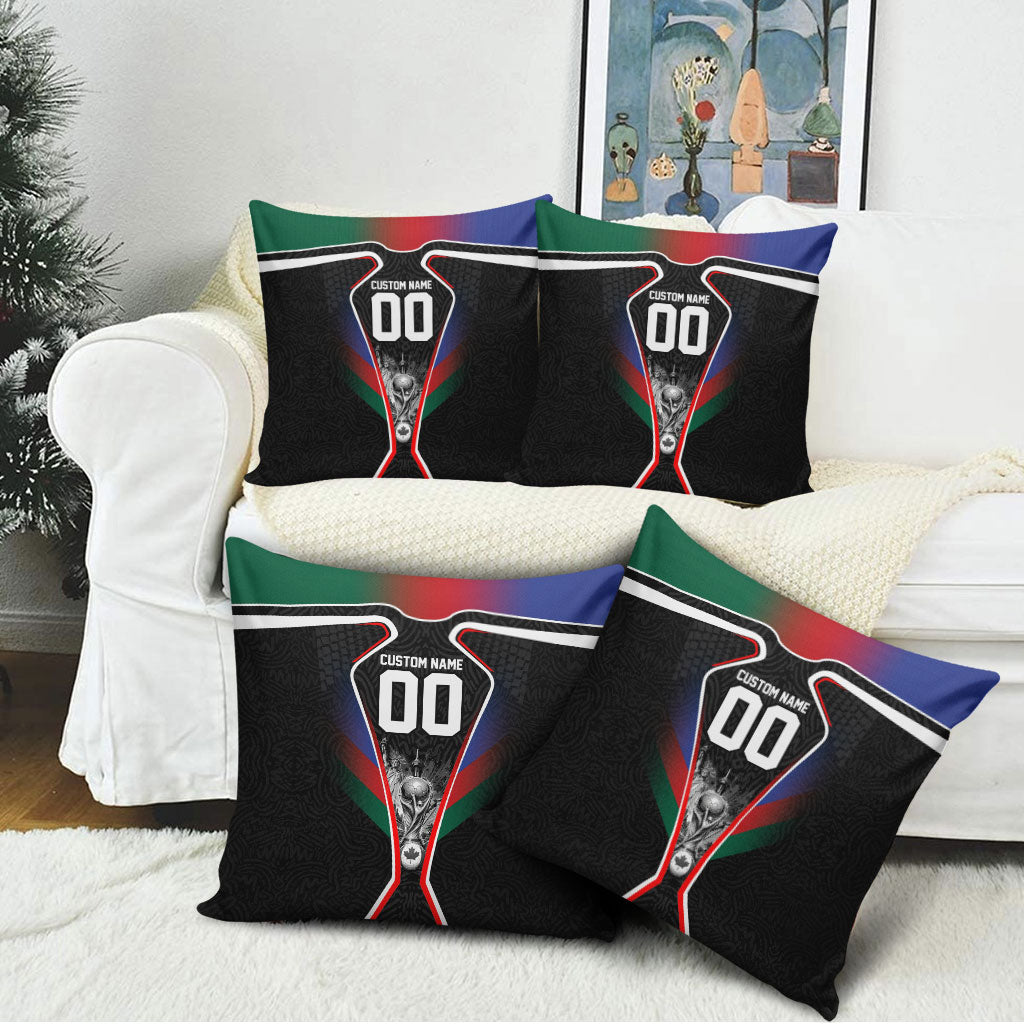Personalized World Football 2026 Host Nations Pillow Cover USA Canada Mexico Soccer Trophy