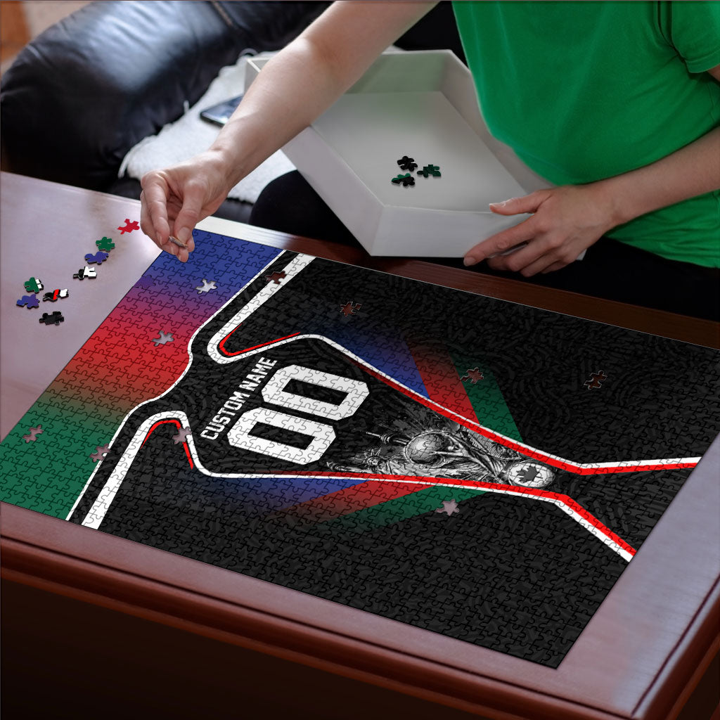 Personalized World Football 2026 Host Nations Puzzle USA Canada Mexico Soccer Trophy