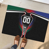 Personalized World Football 2026 Host Nations Rubber Doormat USA Canada Mexico Soccer Trophy