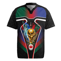 Personalized World Football 2026 Host Nations Rugby Jersey USA Canada Mexico Soccer Trophy