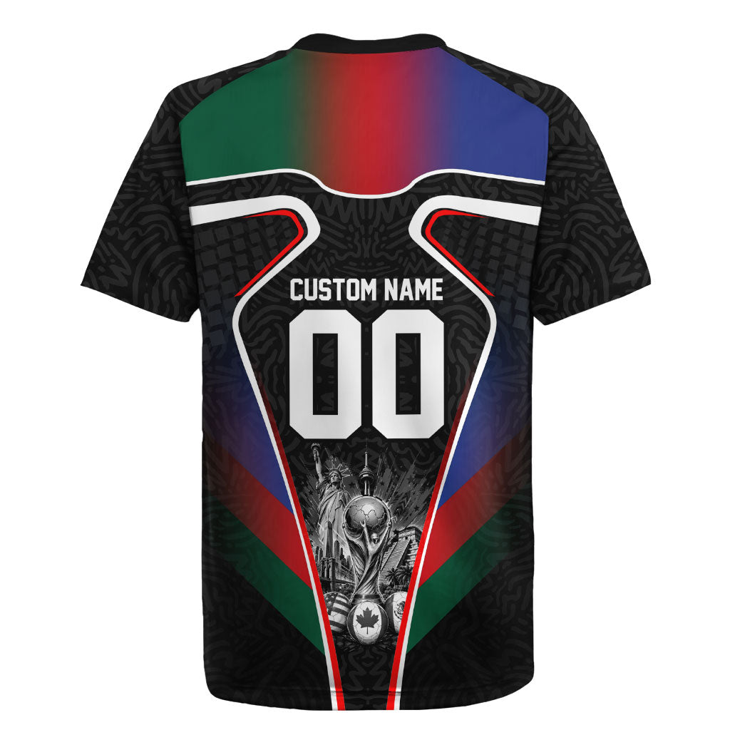 Personalized World Football 2026 Host Nations Rugby Jersey USA Canada Mexico Soccer Trophy