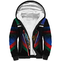 Personalized World Football 2026 Host Nations Sherpa Hoodie USA Canada Mexico Soccer Trophy