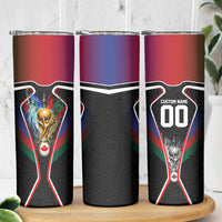 Personalized World Football 2026 Host Nations Skinny Tumbler USA Canada Mexico Soccer Trophy