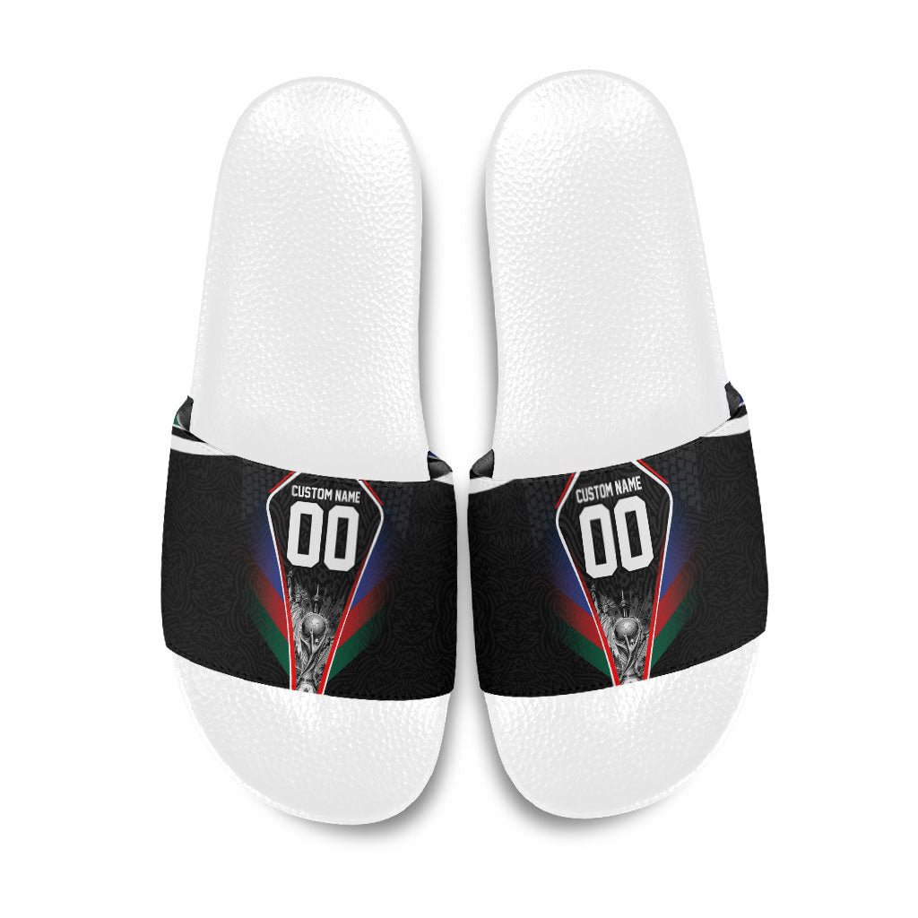 Personalized World Football 2026 Host Nations Slide Sandals USA Canada Mexico Soccer Trophy