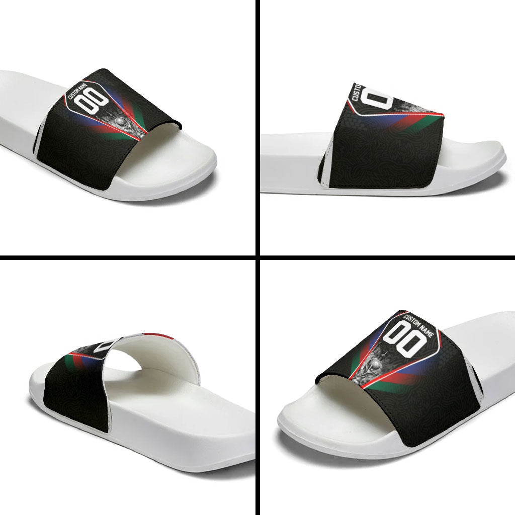 Personalized World Football 2026 Host Nations Slide Sandals USA Canada Mexico Soccer Trophy