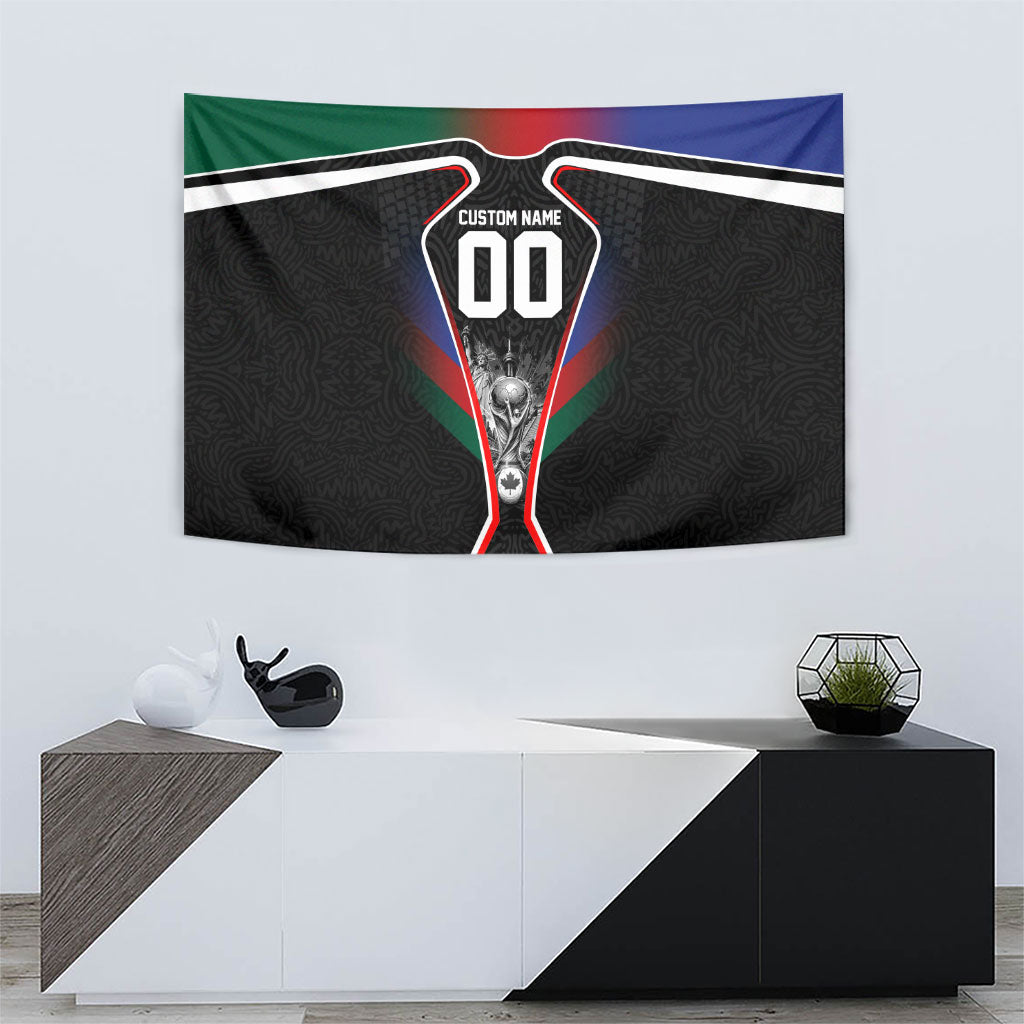Personalized World Football 2026 Host Nations Tapestry USA Canada Mexico Soccer Trophy