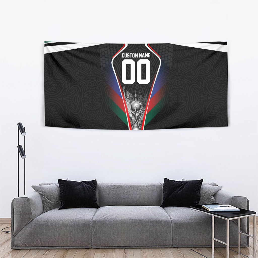 Personalized World Football 2026 Host Nations Tapestry USA Canada Mexico Soccer Trophy