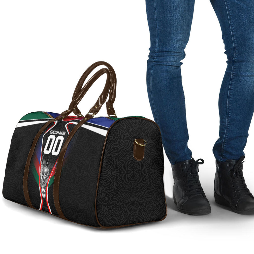 Personalized World Football 2026 Host Nations Travel Bag USA Canada Mexico Soccer Trophy