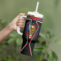 Personalized World Football 2026 Host Nations Tumbler With Handle USA Canada Mexico Soccer Trophy