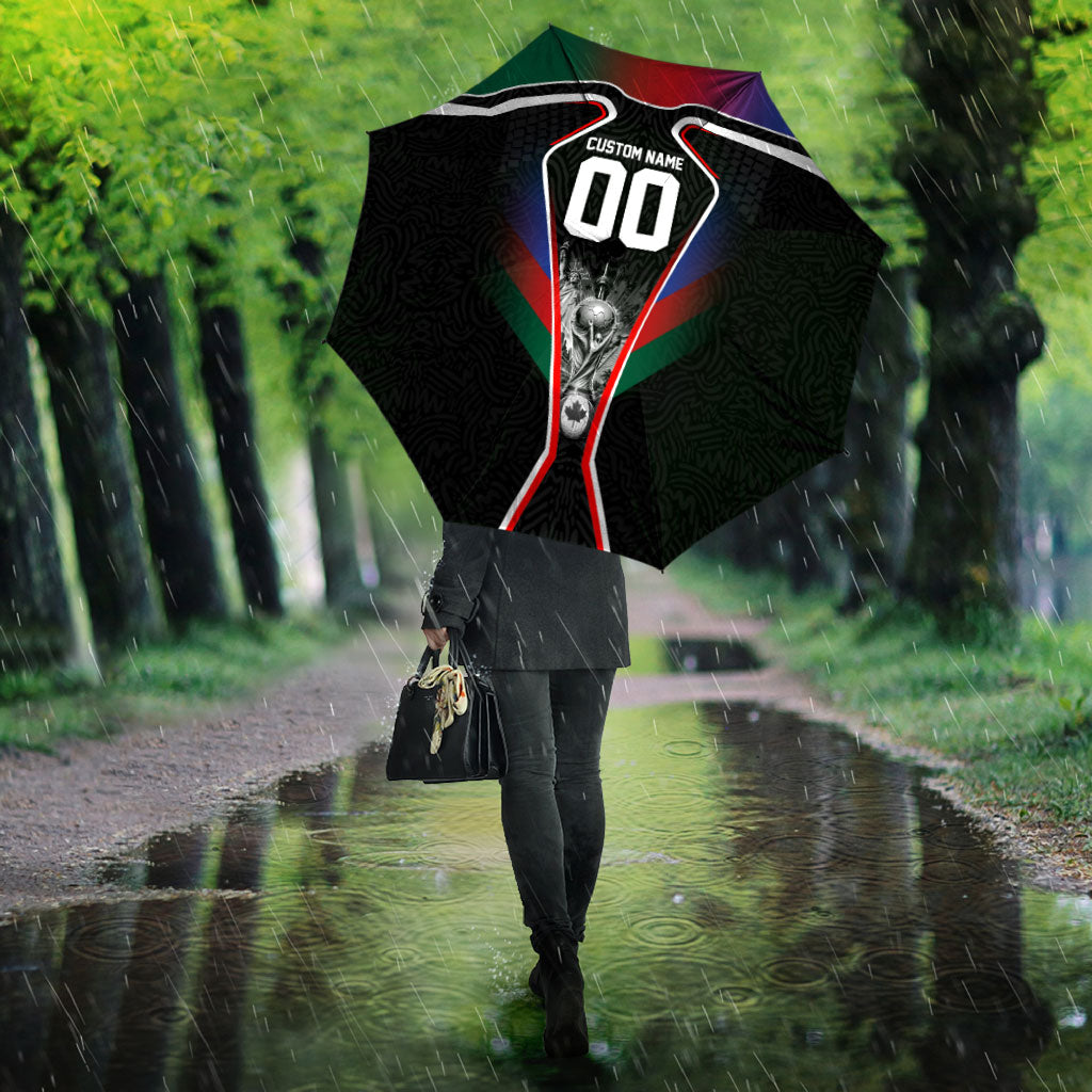 Personalized World Football 2026 Host Nations Umbrella USA Canada Mexico Soccer Trophy
