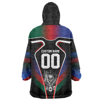 Personalized World Football 2026 Host Nations Wearable Blanket Hoodie USA Canada Mexico Soccer Trophy