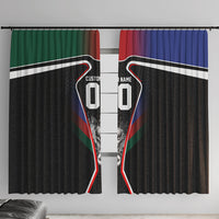 Personalized World Football 2026 Host Nations Window Curtain USA Canada Mexico Soccer Trophy