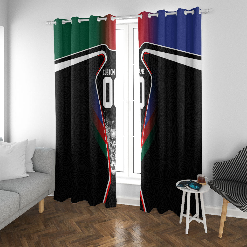 Personalized World Football 2026 Host Nations Window Curtain USA Canada Mexico Soccer Trophy