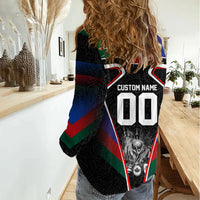 Personalized World Football 2026 Host Nations Women Casual Shirt USA Canada Mexico Soccer Trophy
