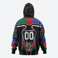 Personalized World Football 2026 Host Nations Zip Hoodie USA Canada Mexico Soccer Trophy