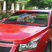 Happy 250th You Still Owe Us Black Pride Auto Sun Shade Pan African Flag Broken Chains - Statue Of Liberty