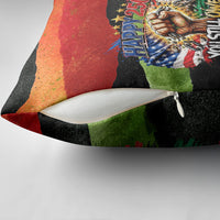 Happy 250th You Still Owe Us Black Pride Pillow Cover Pan African Flag Broken Chains - Statue Of Liberty