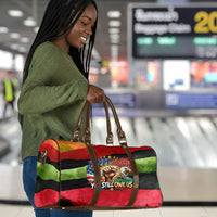 Happy 250th You Still Owe Us Black Pride Travel Bag Pan African Flag Broken Chains - Statue Of Liberty