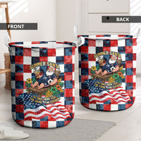 USA Soccer Summer Christmas In July Laundry Basket Summer Santa World Football 2026