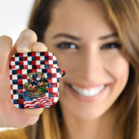 USA Soccer Summer Christmas In July AirPods Case Summer Santa World Football 2026